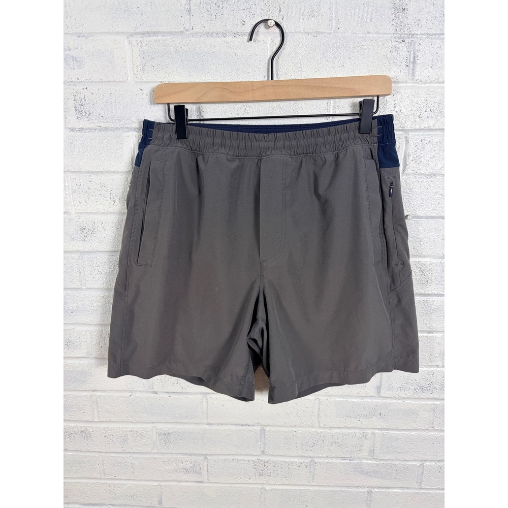 Birddogs Boomstick Classic Shorts Mens L Gray Blue Lined Athletic Gym